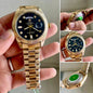 Lor Golden Chain Black Stud Dial Men’s Watch 989984