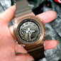 Hsg Brown Trancy Silicone Strap Copper Dial Water resistant Sports Men Whatch 988261