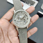 NOM MON Gray Leather Strap Gray Dial Heavy Chronograph Men’s Watch 988268