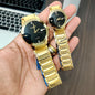 DAR RAD Gold Chain Black Dial Men’s watch 988271