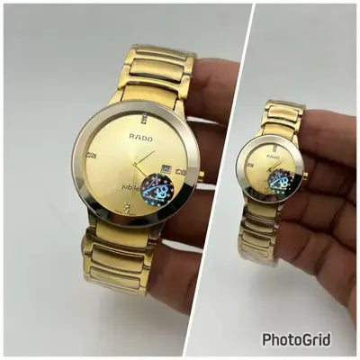 DAR RAD Gold Chain Gold Dial Men’s watch 988272