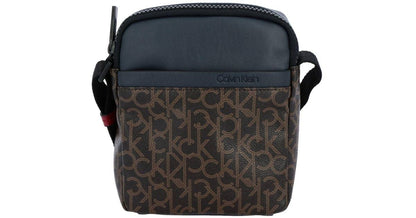 Lac Elk Kc Print Leather Men Sling Bag 96502