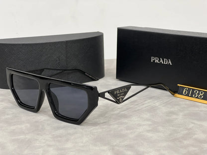 ARP Black Frame Black Shade Premium Quality Unisex Sunglass 6138 53 19-143