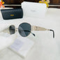 LEC Silver Frame Green Shade Premium Quality Unisex Sunglass SUN058