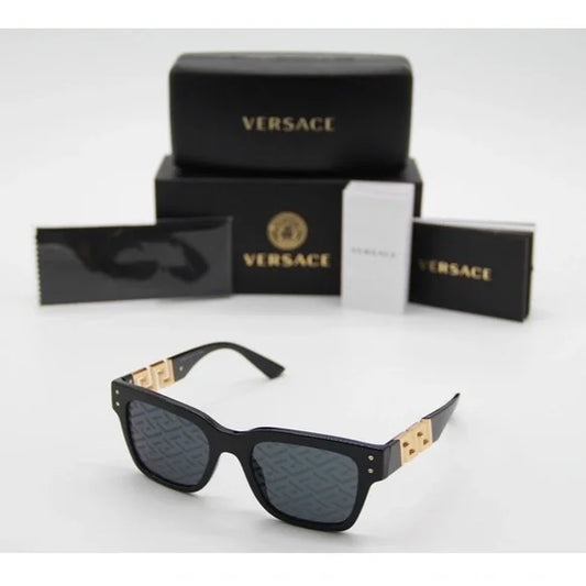 REV VER Printed Black Frame Black Shade Premium Quality Unisex Sunglass VE4421 52 19 144