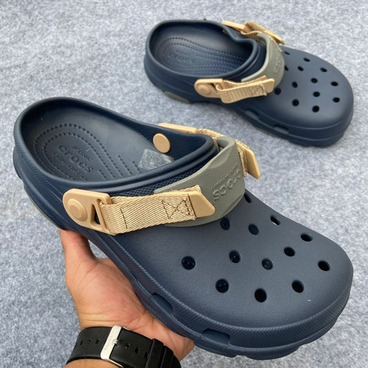 Orc Cro Navy Blue Colour Hole Slipper Velcro Adjustable Clogs 935402