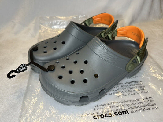 ORC Grey Orange Colour Clogs 987713