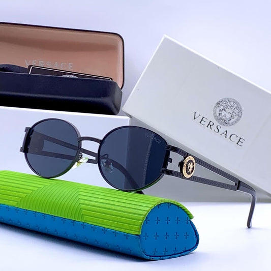 REV Black Frame Black Shade Premium Quality Unisex Sunglass 2503 55 20 140