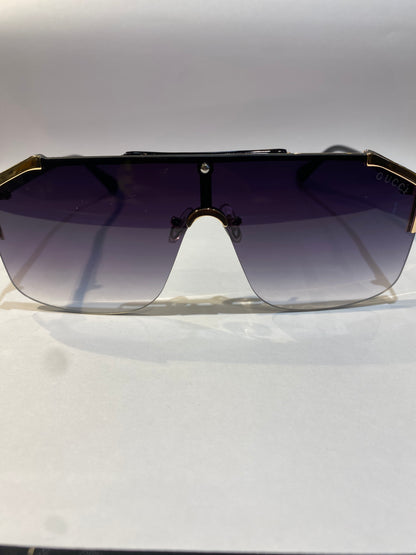 CUG Gold Black Frame Black White Shade Unisex Sunglasses 0291 135 0 145