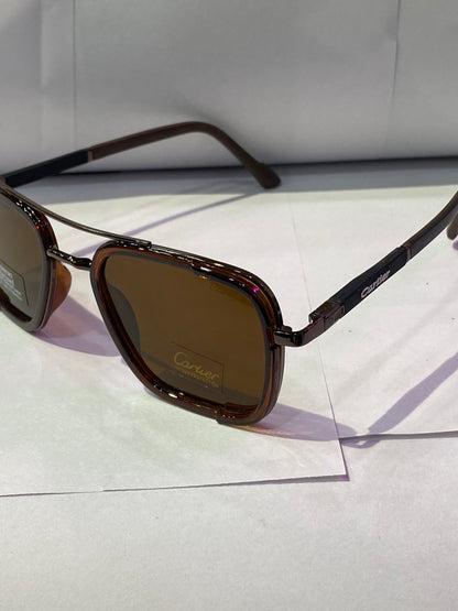 RAC Brown Frame Brown Shade Unisex Branded Sunglasses 4929 57 16 136