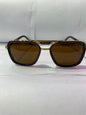 ARP Brown Gold Frame Brown Shade Unisex Branded Sunglasses C-399 57 18 140