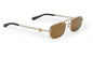 FFO Golden Frame Black Shade Premium Quality Unisex Sunglass JD2803 53 16-142