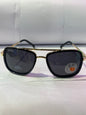 YAR Gold Black Frame Black Shade Unisex Branded Sunglasses RB4613 56 17 135
