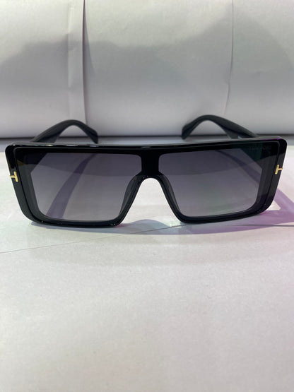 MOT Black Frame Black Shade Unisex Branded Sunglasses A80033 134 143