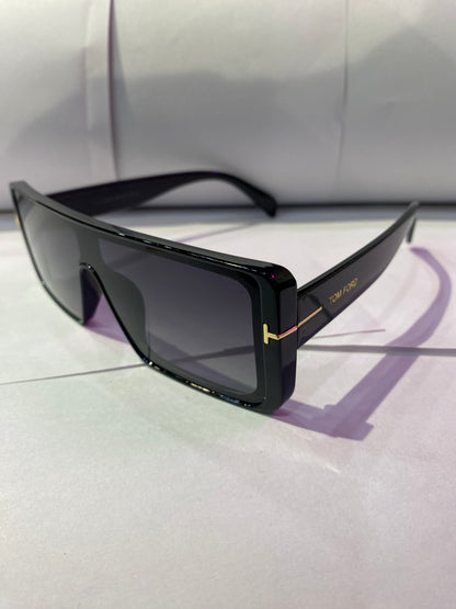 MOT Black Frame Black Shade Unisex Branded Sunglasses A80033 134 143