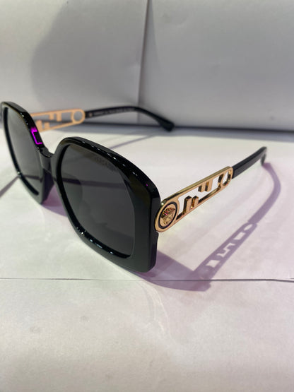 VER Black Copper Frame Black Shade Unisex Sunglasses FOL036V 51 18 145