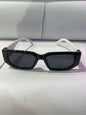 Arp Black Frame White Stick Black Shade Unisex Sunglass 2661 55 19-136