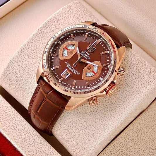 GAT Brown Strap Brown Dial Heavy Machinery Men’s Watch 180822