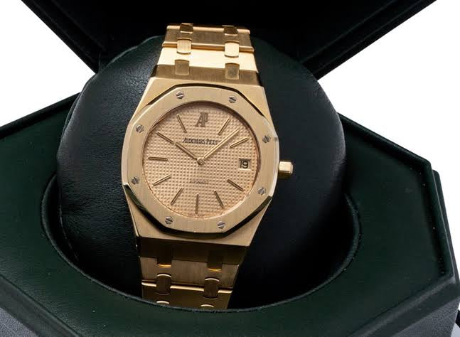 DUA Rose Gold Chain Rose Gold Dial Chrono Working Mens Watch 180830
