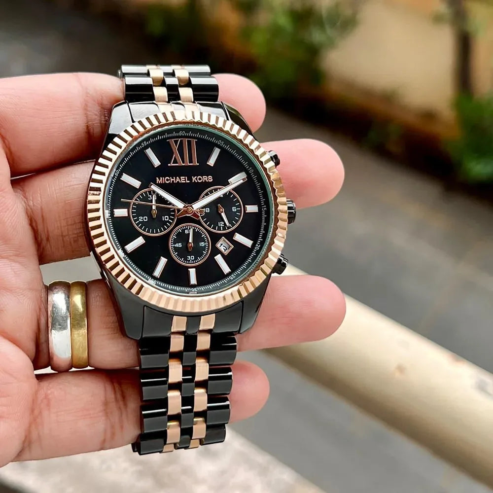 CIM MIC Black Copper Chain Black Copper Dial Men Watch 988288