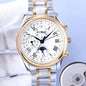 NOL Silver Copper Chain White Dial Premium Quality Men Watch 180843