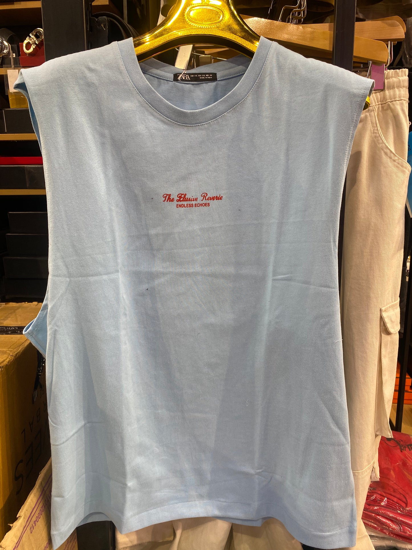 Raz The Elusive Reverie Endless Echoes Sky Blue Colour Tank Top 988696