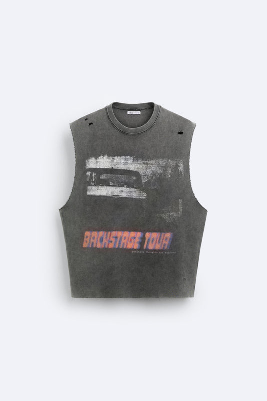 Raz Bachstrge Toua Grey Colour Tank Top 988721