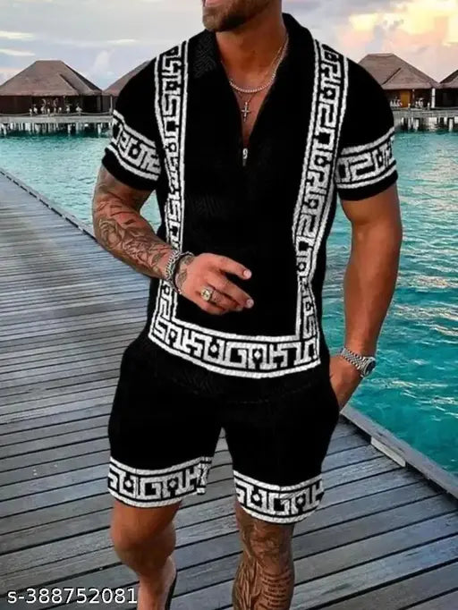 Rev Ver Black White Colour Logo Printe Premium Quality Cord Set 8002