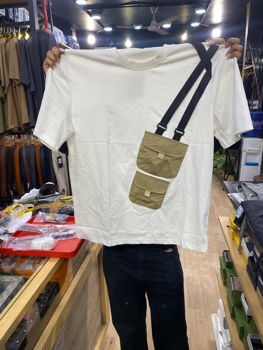 H&S Fashion White Colour High Quality Men’s T-Shirt 63058