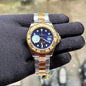 LOR Silver Gold Chain Blue Dial Automatic Premium Quality Men’s Watch 988390