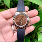 LOR Black Silicon Strap Copper Dial Automatic Men Watch 988408
