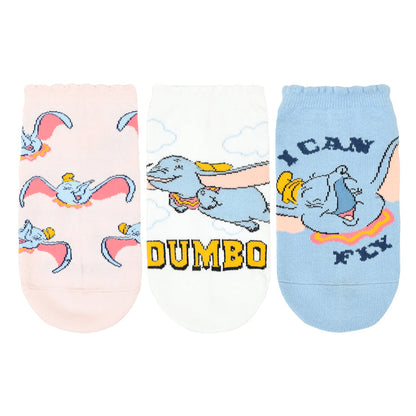 BALENZIA X DISNEY DUMBO ANKLE SOCKS FOR WOMEN| PACK OF 3