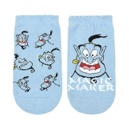 BALENZIA X DISNEY ALADDIN GENIE ANKLE SOCKS FOR WOMEN | PACK OF 2