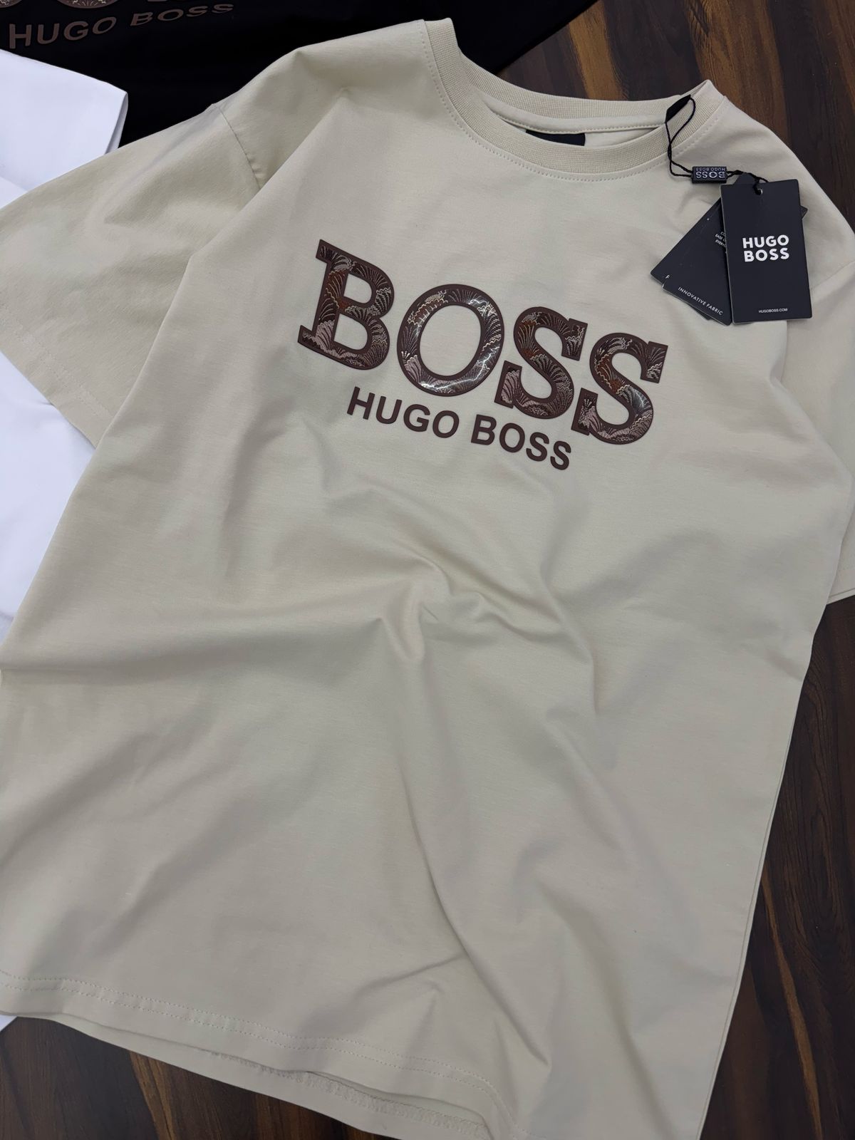 SOB imported cream colour With Sob Logo Drop t-shirts 988731