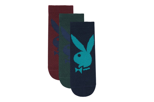 BALENZIA MEN'S PLAYBOY LOW-CUT SOCKS | 3-PACK | FREE SIZE