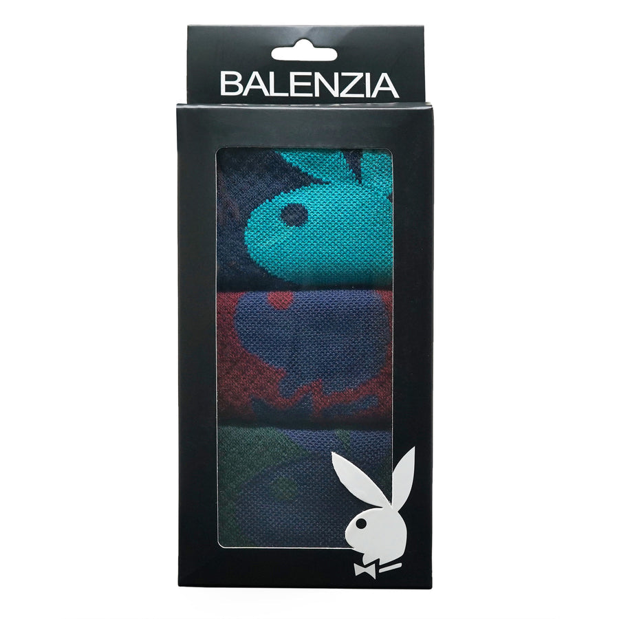 BALENZIA MEN'S PLAYBOY LOW-CUT SOCKS | 3-PACK | FREE SIZE