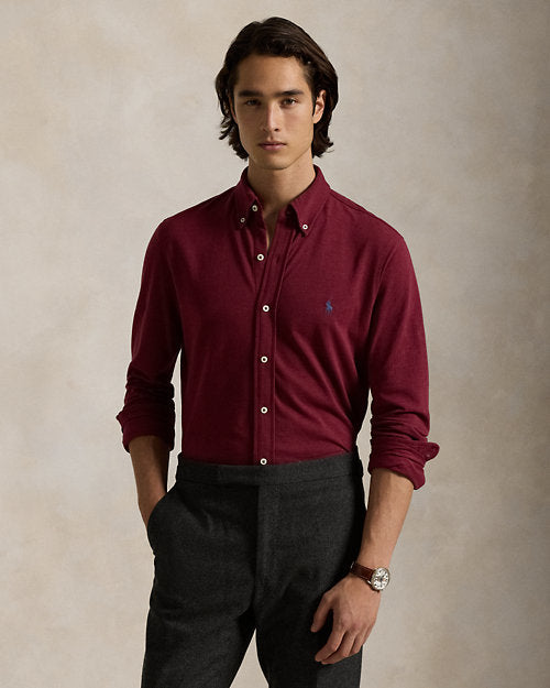 LAR LOP Maroon Colour With Plain Design Casual Mens Shirt 1105038