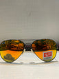 YAR RAY RB Silver Gray Frame Yellow Orange Mercury Shade Unisex Sunglass RB 3026 62 14