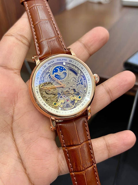 TAP PP  Coper Dial brown strap Automatic Men’s Watch