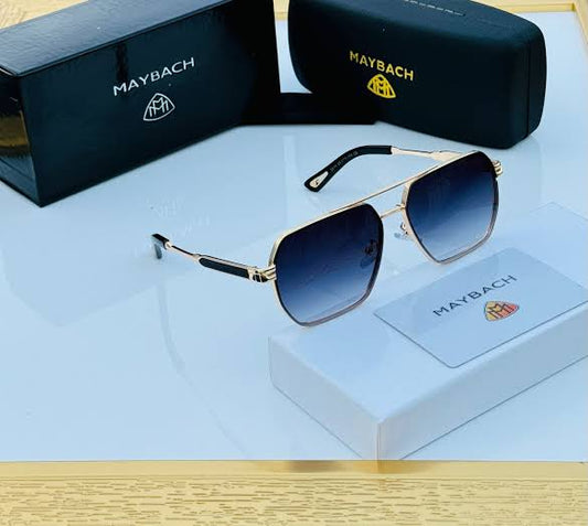 YAM Silver Frame Blue Shade Unisex Premium Quality Sunglass 2537 56 22-143