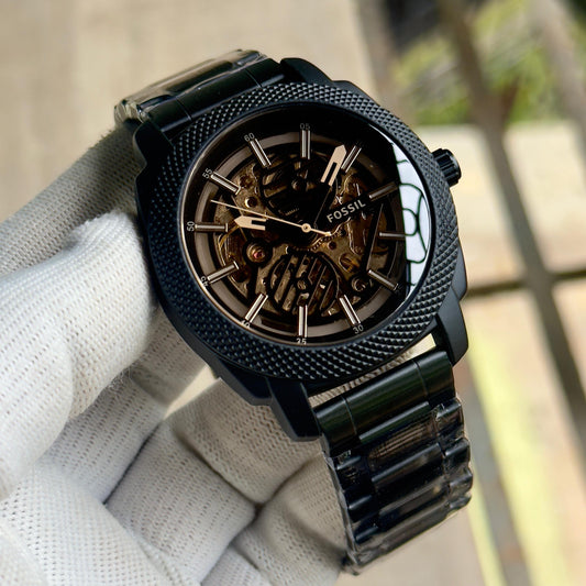 Sof Black Chain Black Gold Dial Automatic Men Watch 901065