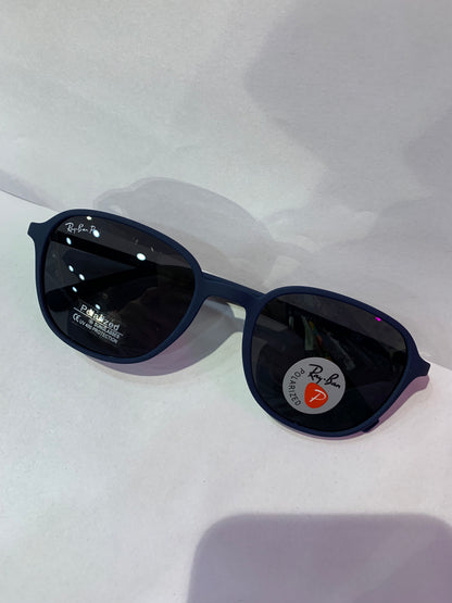 YAR Navy Blue Matte Frame Black Shade Unisex Premium Quality Sunglass RB4342 51 21-134