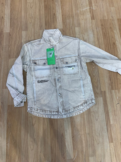NFROAEN Beige Imported Mens denim Jacket 027