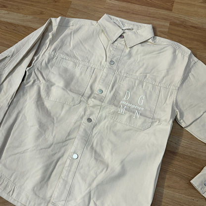DGMN Cream Imported Mens denim Jacket 793