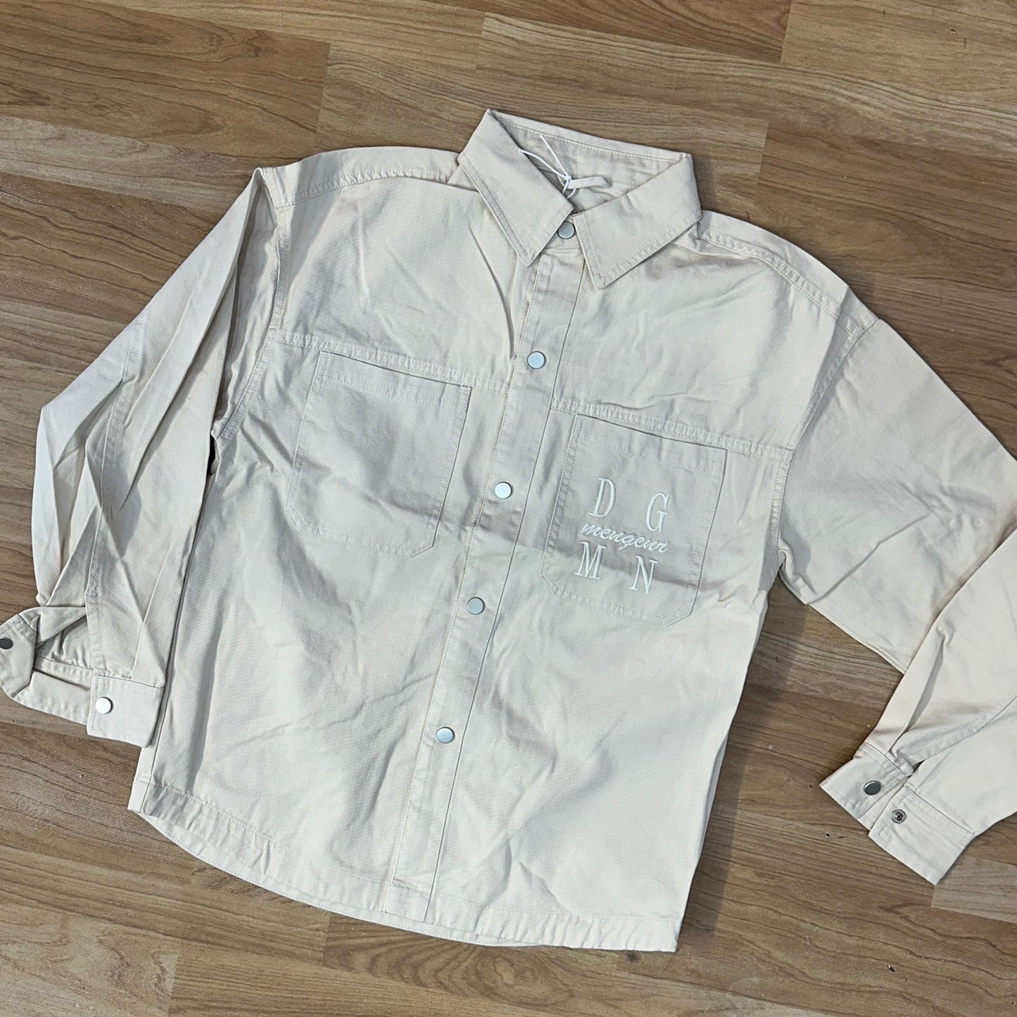 DGMN Cream Imported Mens denim Jacket 793