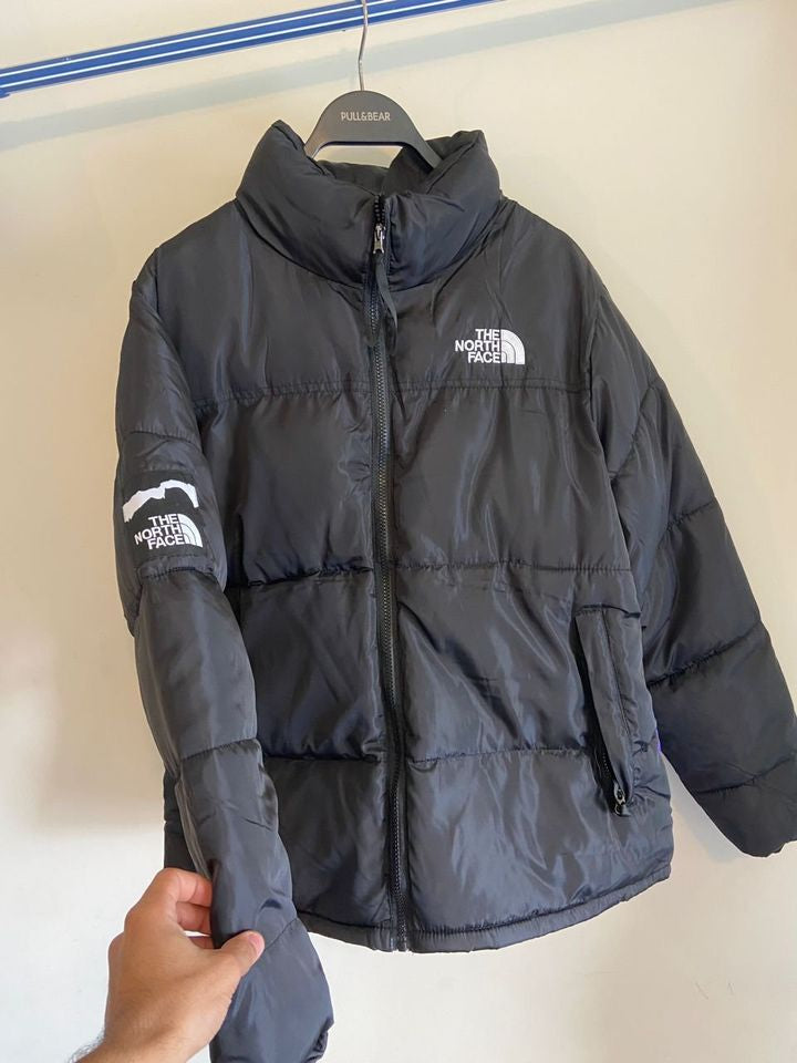 North Face Black Colour Multi Back Print Puffer Unisex Jacket 988112