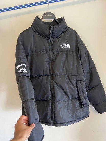 North Face Black Colour Multi Back Print Puffer Unisex Jacket 988112