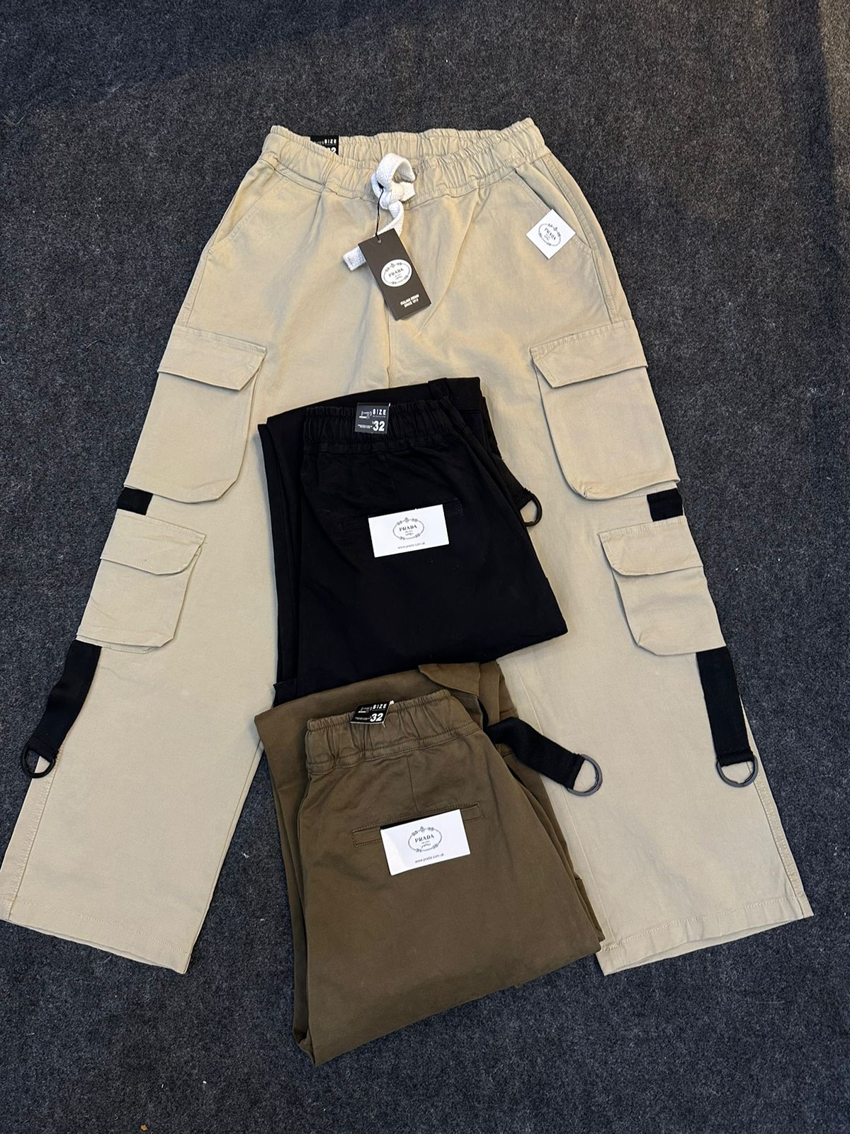 ARP PRA Black Colour With 8 Pocket Cargo Pants 988138