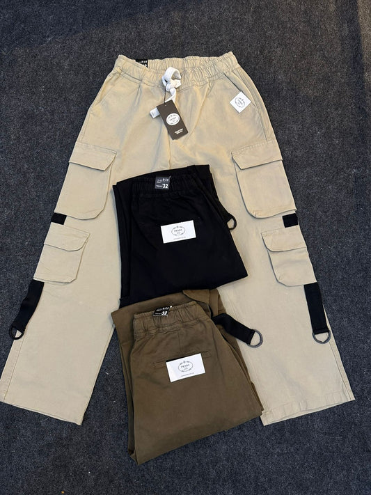 ARP PRA Black Colour With 8 Pocket Cargo Pants 988138