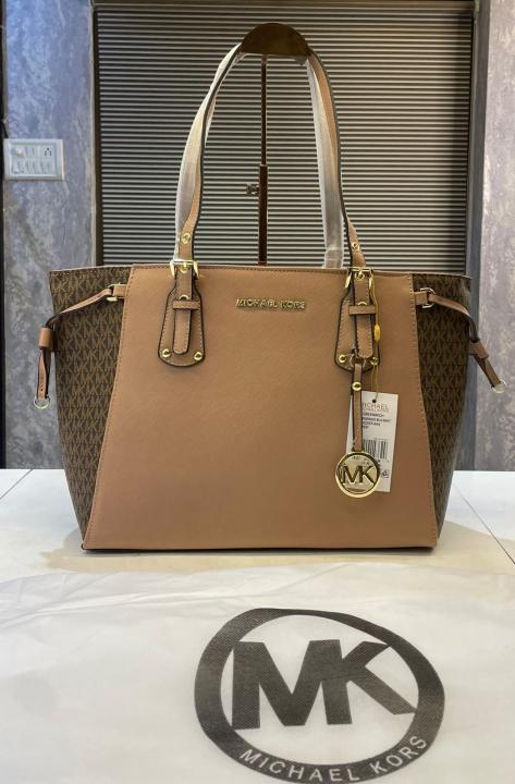 CIM MIC Peach Brown Colour Ladies Premium Quality Tote Bag 2616#